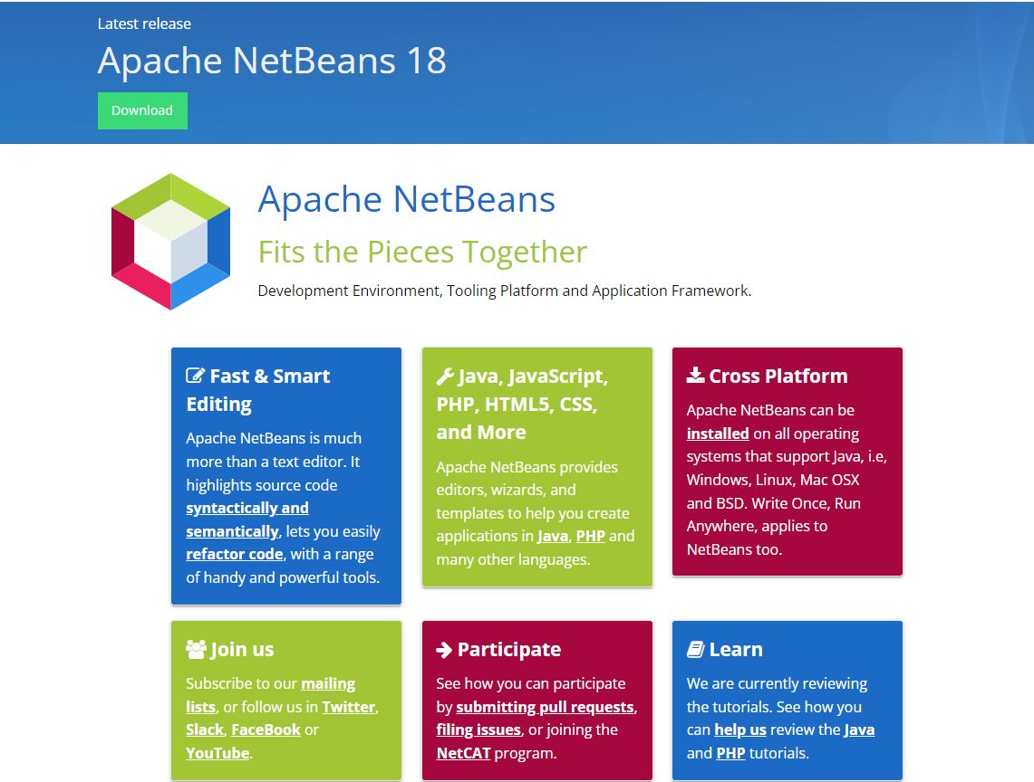 apache netbeans 18