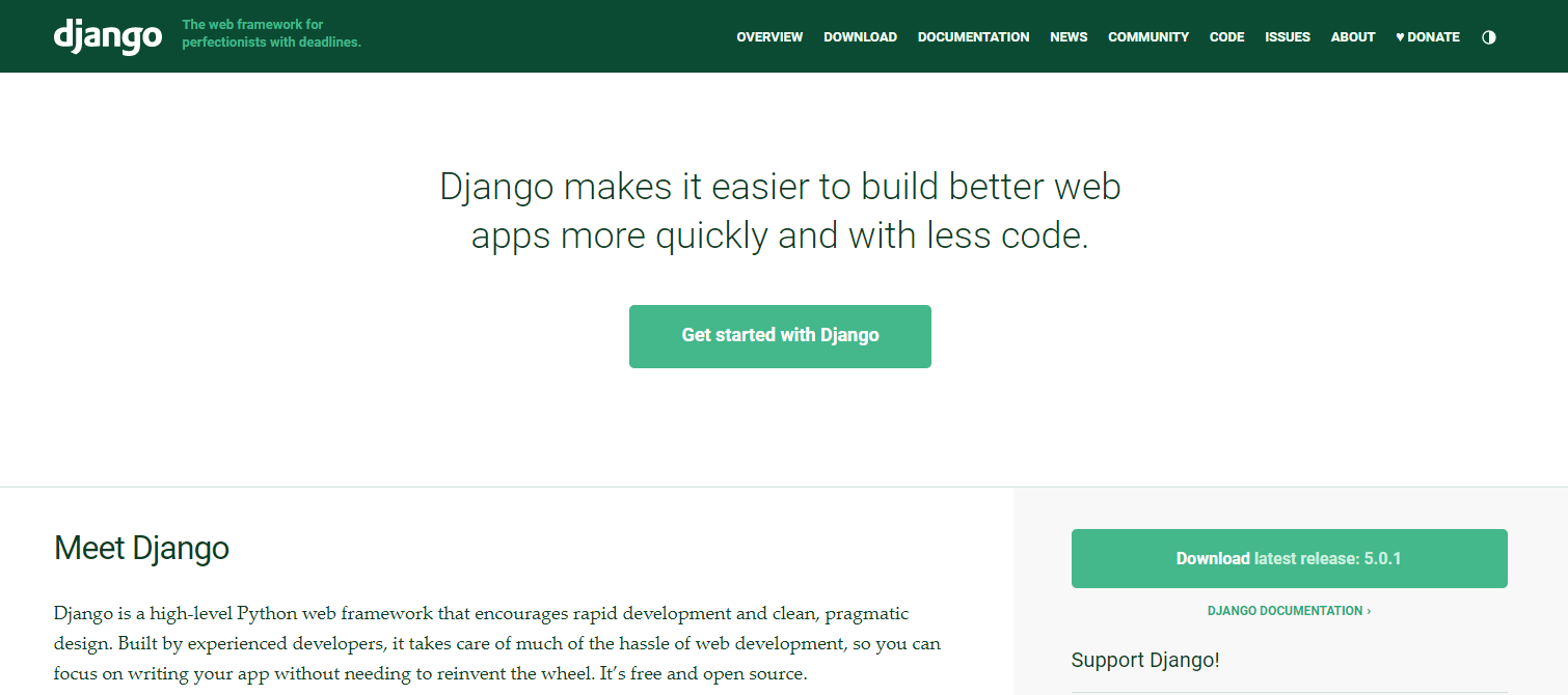django- best back-end framework
