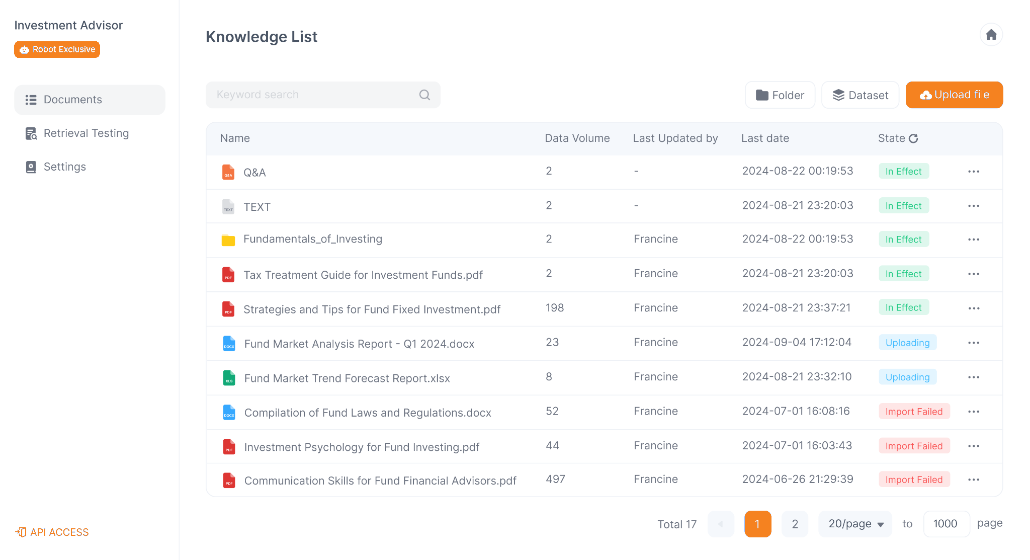 ai agent studio dashboard control