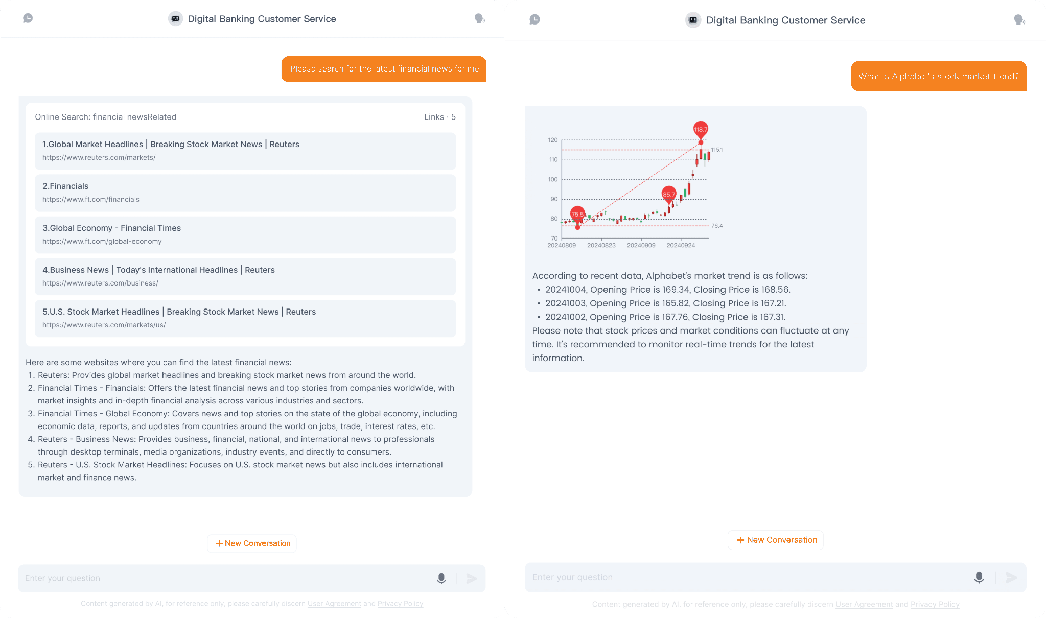 ai agent studio dashboard conversation