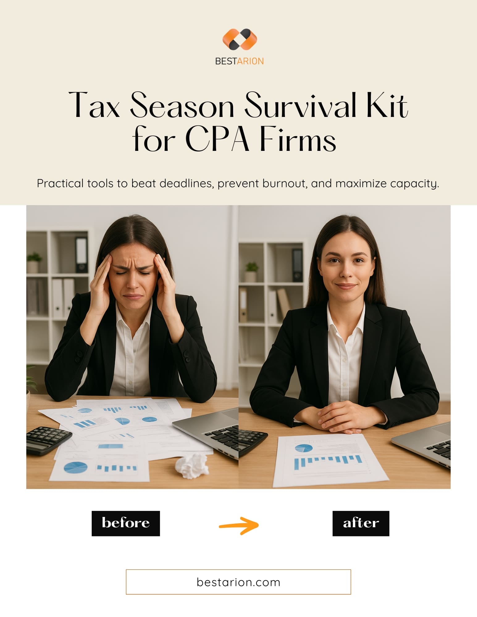 Tax Season Survival Kit for CPA Firms Practical: Prevent Burnout & Maximize Capacity 1 ebook-bpo-sep-2025-cover