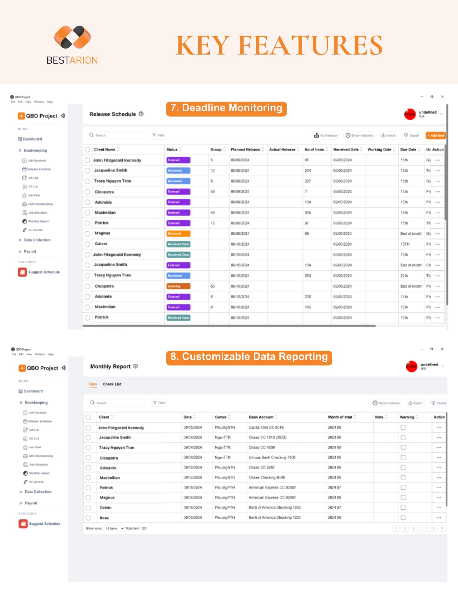 Project Management: Tailored Tool for Bookkeeping Tasks 6 ebook-qbo-tool-core-features
