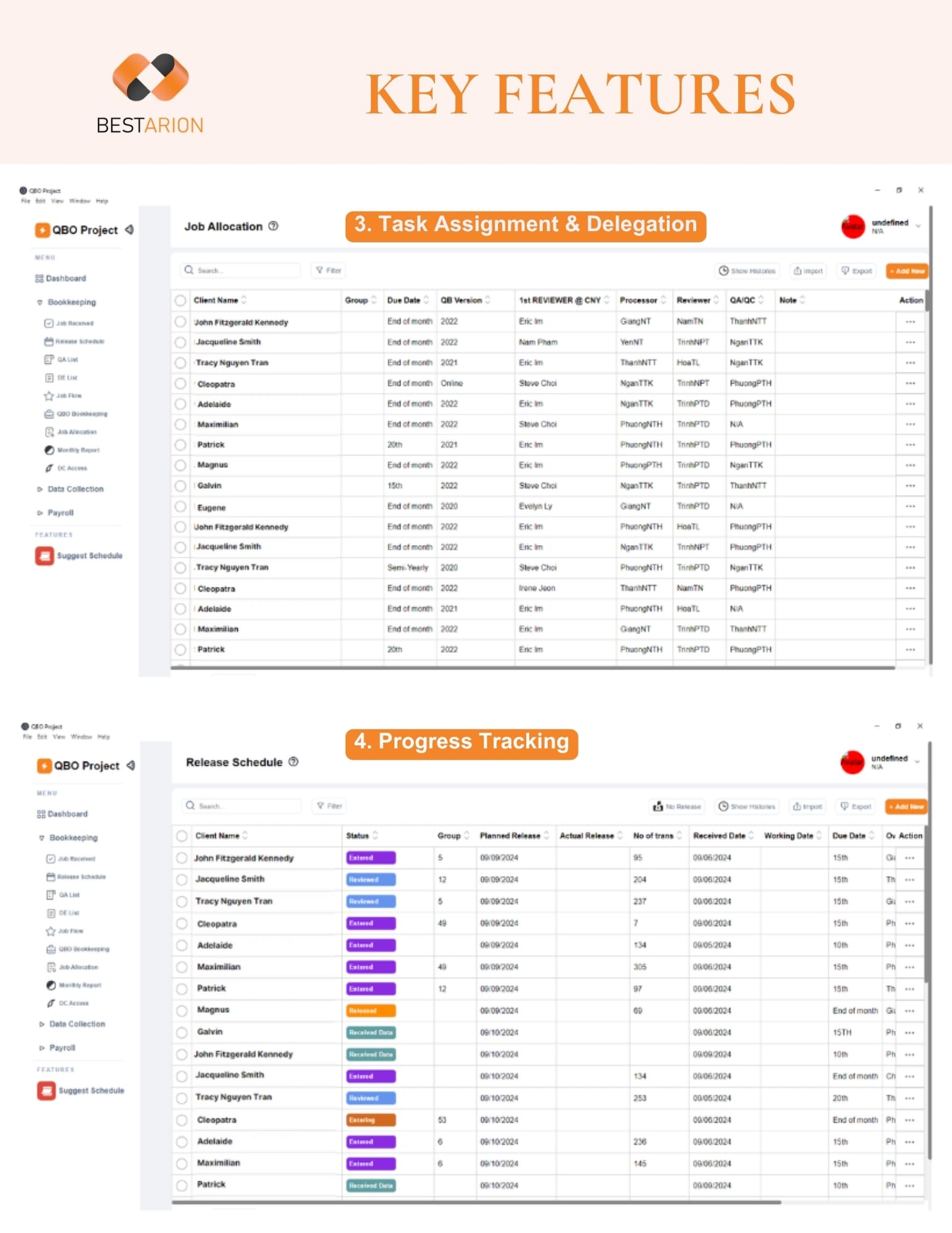 Project Management: Tailored Tool for Bookkeeping Tasks 4 ebook-qbo-tool-key-features